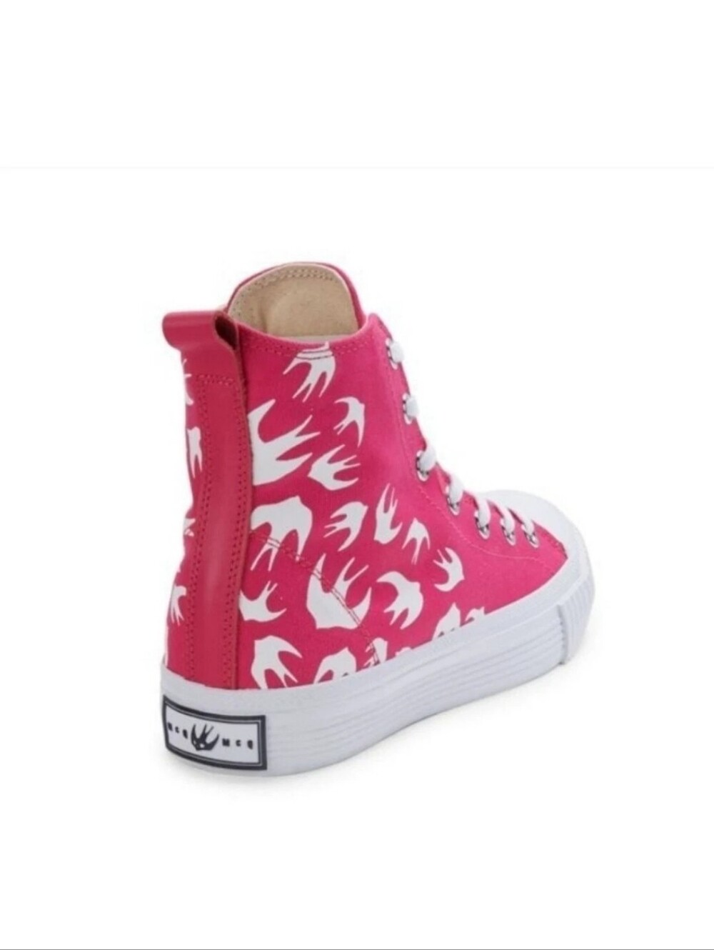 Alexander McQueen Nwt Pink High Tops Size 8 - Picture 6 of 11